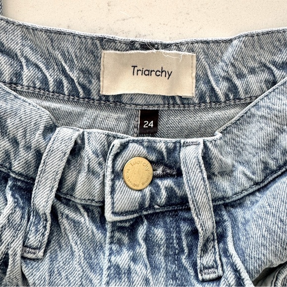 Triarchy Stirrup Jeans - Light Wash Size 24 - Picture 2 of 5